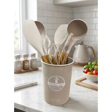 Lavin Ahşap Saplı 8 Parça Servis Seti Büyük Boy