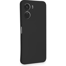  Vivo Y16 Kılıf Nano Içi Kadife Silikon - Siyah Nemere