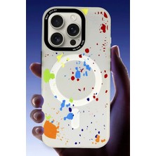 iPhone 16 Pro Max Colorful Magsafe Kapak - Şeffaf Nemere