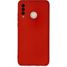 Selfbuysell Huawei P30 Lite Kılıf Nano Içi Kadife Silikon - Kırmızı