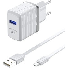  C32Q 3.0 Quick Micro USB Seyahat Şarj Cihazı Nemere