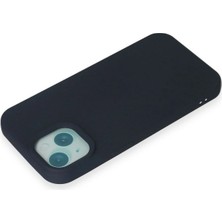  iPhone 15 Plus Kılıf Nano Içi Kadife Silikon - Lacivert Nemere