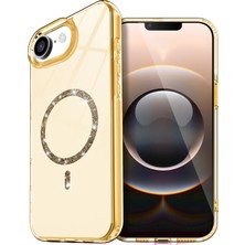  Apple iPhone 16E Live Diamond Magsafe Kapak - Sarı Nemere