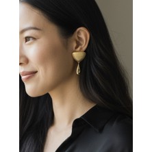 Lunays Monika Sallantılı Kadın Küpe Gold Renk