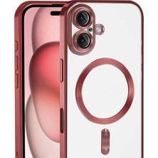  Apple iPhone 17 Kross Magneticsafe Kapak - Kırmızı Nemere