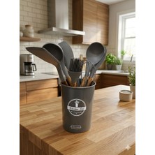 Lavin Ahşap Saplı 8 Parça Servis Seti Büyük Boy