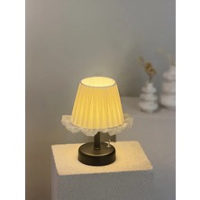 Maison Avf Osmanlı Ipeği Fırfırlı Kablosuz Pilli Masa Lambası – Alt Siyah