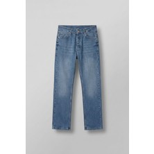 Abluka Online Erkek Baggy Fit Jean Mavi