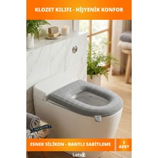 Letsii Yumuşak Kaymaz Silikon Klozet Tuvalet Kılıfı
