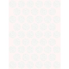 Pacific Yapışkanlı Vida Tapası Beyaz Ø 14 Mm PVC Malzeme ile Kullanıma Uygun