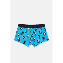 Happy Socks - Mavi Venom Desenli Boxer