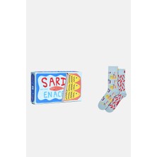 Happy Socks - Çok Renkli Balık Desenli 2\'li Pamuklu Çorap Seti