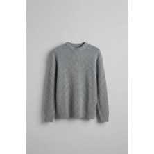 Abluka Online Erkek Regular Fit Kazak Gri Melanj