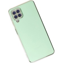  Samsung Galaxy A22 Kılıf Volet Silikon - Açık Yeşil Nemere