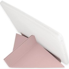  Samsung Galaxy P610 Tab S6 Lite 10.4 Kılıf Kalemlikli Mars Tablet Kılıfı - Rose Gold Nemere