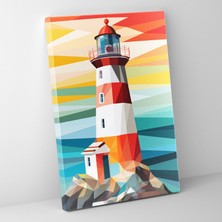 Popcas Modern Grafik Tasarım Deniz Feneri Duvar Dekoru