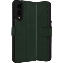 Selfbuysell Samsung Galaxy S25 Edge Trend S Plus Kapaklı Kılıf - Koyu Yeşil