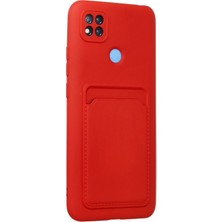 Xiaomi Redmi 9c Kılıf Kelvin Kartvizitli Silikon - Kırmızı Nemere