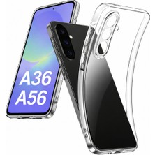 Bzontech Samsung Galaxy A36 - A56 Uyumlu Kılıf Şeffaf Kamera Korumalı 3D