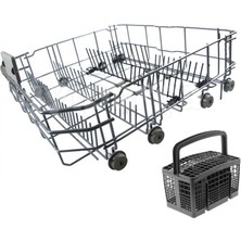 Bulaşık Makinesi Alt Sepet (Orjinal Ürün) Kaşıklıklı  Katlanabilir Model