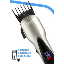 Goldmaster GM-8134 Arista Şarjlı Saç Sakal Şekillendirme Makinesi 60 dk Kullanım Süresi ile Kuru Kullanım
