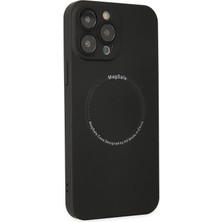  iPhone 14 Pro Kılıf Jack Magneticsafe Lens Silikon - Siyah Nemere