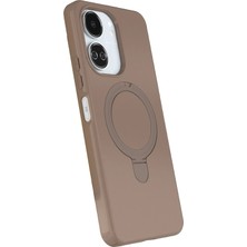  Xiaomi Redmi 13C Regal Magsafe Standlı Kapak - Çöl Titanyum Nemere