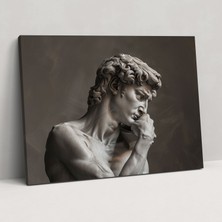 Popcas Michelangelo Sanat Eseri Ev Dekorasyonu Için Kanvas Tablo