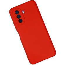  Huawei Nova Y70 Kılıf Nano Içi Kadife Silikon - Kırmızı Nemere