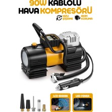 Enshall Yeni Güçlü Taşınabilir Araç Çakmaklık Uyumlu Araç Lastik Şişirme Kompresörü