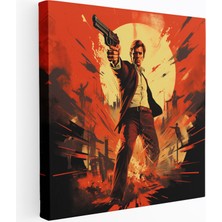 Popcas Pulp Fiction Retro Tarzı Kanvas Tablo Duvar Dekorasyonu