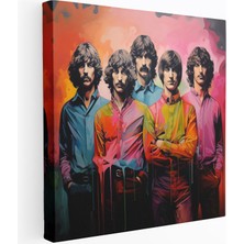 Popcas Pop Art Tarzı Kanvas Tablo Pink Floyd Temalı Ev Dekorasyonu