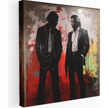 Popcas Pulp Fiction Jules Winnfield Siluetli Kanvas Tablo