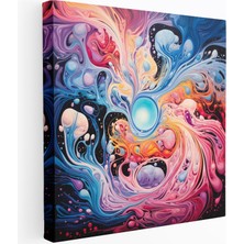 Popcas Pink Floyd Psikedelik Soyut Kanvas Tablo