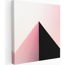 Popcas Pink Floyd Minimalist Siyah Beyaz Kanvas Tablo Prizma Logo