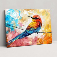 Popcas Renkli Kuş Teli Duvar Sanatı Leonid Afremov Esintisiyle Ev Dekorasyonu