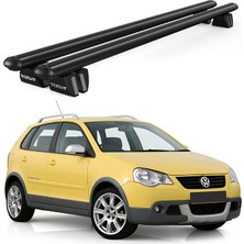Today Auto Pençe Volkswagen Polo Cross (2006-2009) Uyumlu Siyah Ara Atkı Port Bagaj Tavan Barı