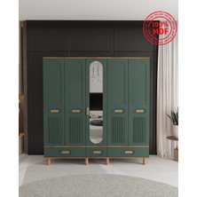 T&B Pera 5 Kapaklı Çekmeceli Gardırop - Tamamı Mdf