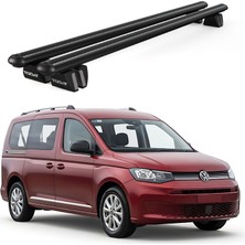 Today Auto Pençe Volkswagen Caddy Maxi Life 5d (2015-) Uyumlu Siyah Ara Atkı Port Bagaj Tavan Barı