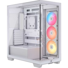 Corsair 3500X Rs-R Beyaz 3X120MM Argb Fan Temperli Cam USB 3.2 Mid Tower E-Atx Gaming Kasa (CC-9011323-WW)