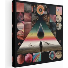 Popcas Pink Floyd Albüm Kolajı Kanvas Tablo Müzikal Temalı Duvar Dekorasyonu