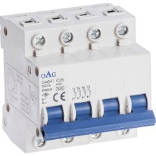 Oag 4X63A 3ka Otomatik Sigorta 4 Kutuplu