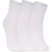Slazenger Jorıx 3 Lü Kadın  Beyaz Çorap