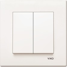 Viko Karre Beyaz Impulse Komütatör Mekanizma Çerçevesiz Modern Tasarım Özellikli