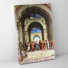 Popcas Athena Okulu Kanvas Tablo Raffaello Sanzio Duvar Sanatı