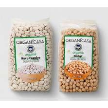 2li Set Organicasa Organik Kuru Fasülye & Organik Nohut 750 grx2