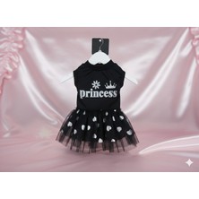 Patipin Küçük Irk Dişi Köpek Elbisesi - Prenses Serisi Siyah Tüllü Kedi & Köpek Elbisesi