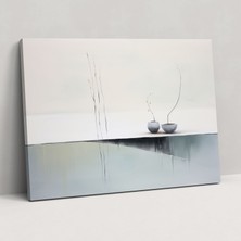 Popcas Zen Bahçesi Kanvas Tablo - Zen Bahçesi Minimalist Soyut Tablo Duvar Dekorasyonu Kanvas Tablo