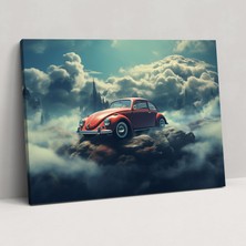 Popcas Rüya Gibi Volkswagen Beetle Kanvas Tablo - Volkswagen Beetle Kanvas Duvar Sanatı Rüya Gibi Duvar Dekorasyonu