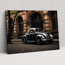 Popcas Retro Volkswagen Beetle Duvar Dekorasyonu - Volkswagen Beetle Duvar Sanatı Kanvas Tablo Kanvas Duvar Sanatı